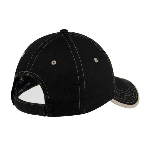 Vintage Washed Contrast Stitch Cap - Image 2